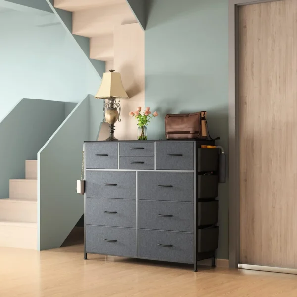 wood accent dresser